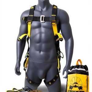 KwikSafety Fall Arrest Harness Combo with Lanyard and Trauma Straps-0