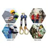 Palmer Safety Fall Arrest Harness 420 lb Polyester Webbing Hi Vis-7