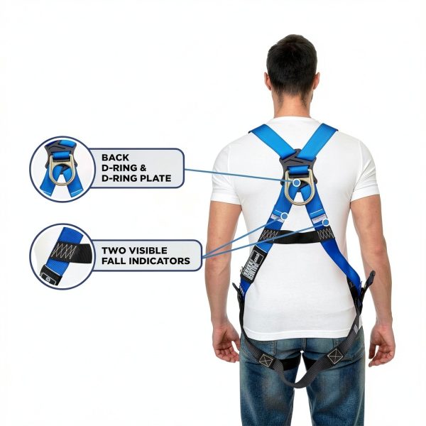 Fall Arrest Harness Palmer Safety 5 Point Body One Size-2