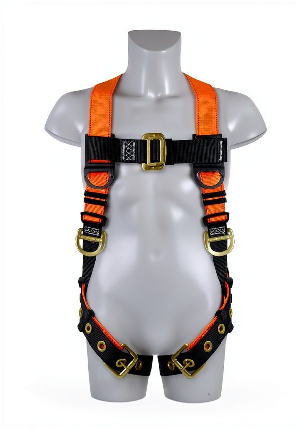 TRSMIMA Safety Harness with 6ft Shock Lanyard Steel D‑Rings-1