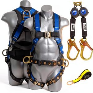 Palmer Safety Fall Arrest Harness 420 lb Polyester Webbing Hi Vis-0