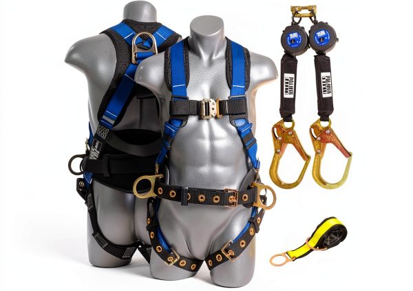 Palmer Safety Fall Arrest Harness 420 lb Polyester Webbing Hi Vis-0