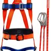 Fall Arrest Safety Harness SafetyPro Unisex 5-Point with Quick-Release-1