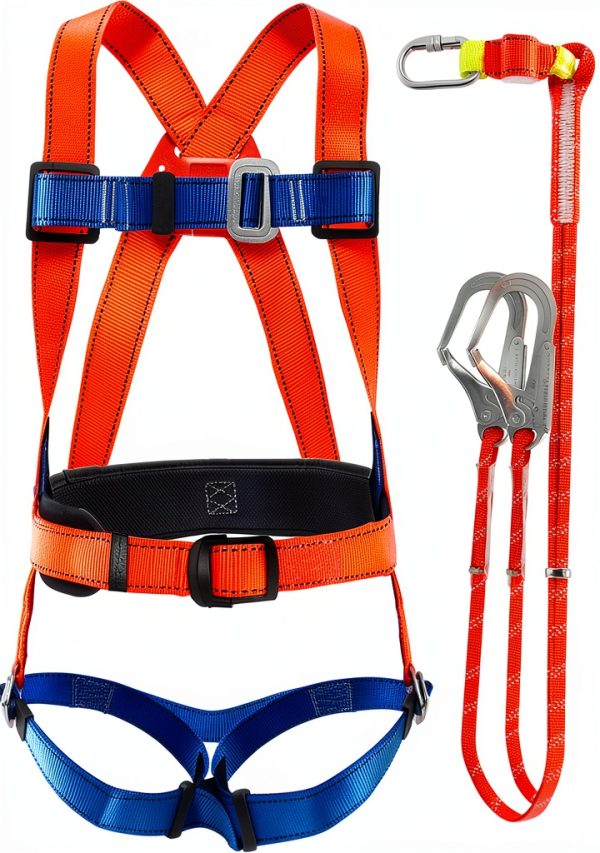 Fall Arrest Safety Harness SafetyPro Unisex 5-Point with Quick-Release-1
