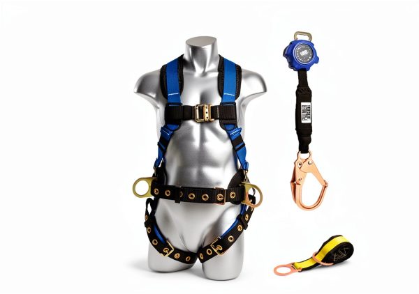 Palmer Safety Fall Arrest Harness 420 lb Polyester Webbing Hi Vis-6