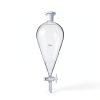 Borosilicate Glass Conical Funnel 125ml BISMAN 24/29J PTFE Stopcock-4