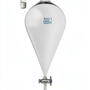 Borosilicate Glass 10000ml / 10L Conical Separatory Funnel with PTFE stopcork-0