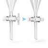 PATIKIL 3000ml Conical Separating Funnel Borosilicate PTFE Stopcock-4