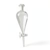 Borosilicate Glass Conical Funnel 125ml BISMAN 24/29J PTFE Stopcock-0