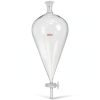 PATIKIL 3000ml Conical Separating Funnel Borosilicate PTFE Stopcock-0