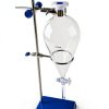 2000ml Glass Separatory Funnel Labware PTFE Stopcock Iron Ringstand-1