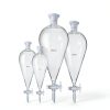 Borosilicate Glass Conical Funnel 125ml BISMAN 24/29J PTFE Stopcock-8