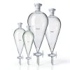 Borosilicate Glass Conical Funnel 125ml BISMAN 24/29J PTFE Stopcock-7