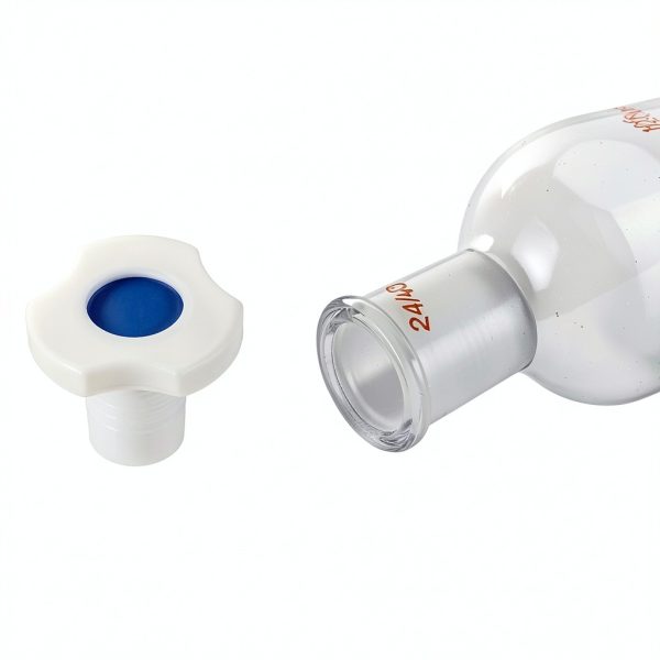 PATIKIL 125ml Separating Funnel - Borosilicate Glass, PTFE Stopcock-3