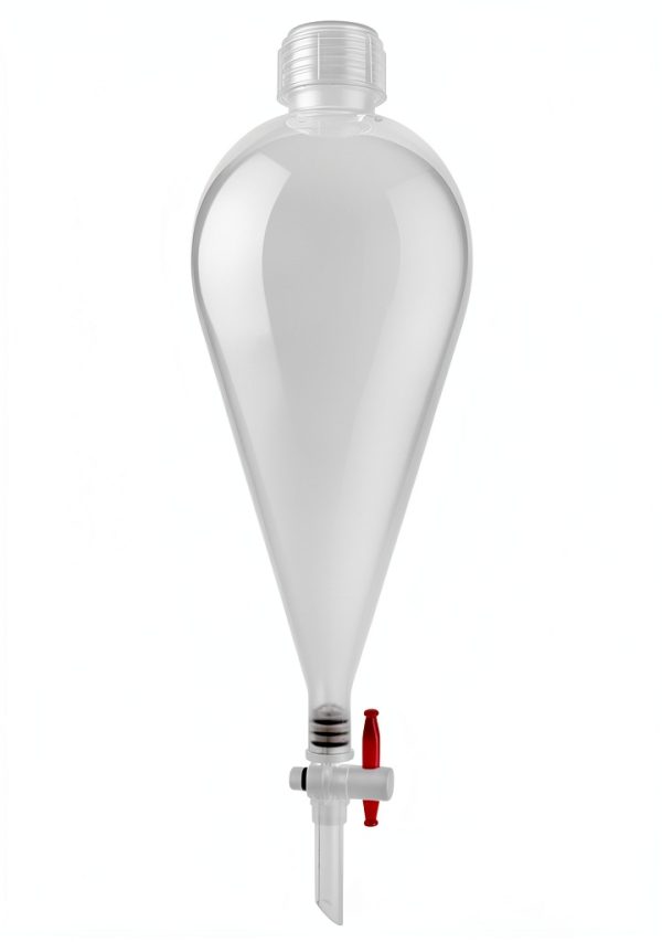 Separatory Funnel 500mL Eisco Polypropylene with PTFE Stopcock-1