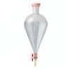Lab 1000ml Separatory Funnels with PTFE Stopcock, Clear Graduated-0