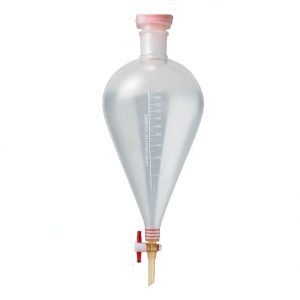 Lab 1000ml Separatory Funnels with PTFE Stopcock, Clear Graduated-0