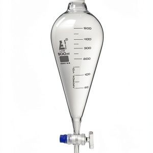 EISCO Squibb Separating Funnel 500ml Borosilicate Glass 24/29 Stopper-0
