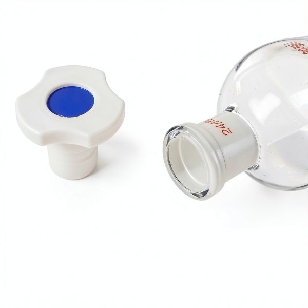 PATIKIL 125ml Separating Funnel - Borosilicate Glass, PTFE Stopcock-3