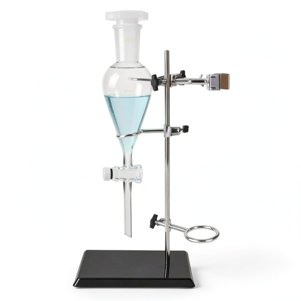 PATIKIL 3000ml Conical Separating Funnel Borosilicate PTFE Stopcock-5