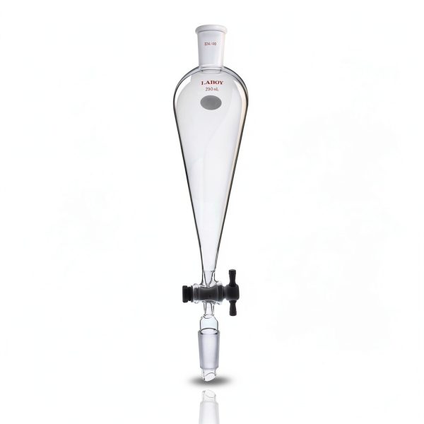 Separatory Funnel Laboy 250mL Borosilicate Glass with 4mm PTFE-0