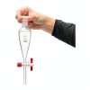 United Scientific SF149-50 Glass Conical Seperatory Funnel with PTFE Stopcock and Plastic Stopper, 50ml Capacity (Pack of 2)-0