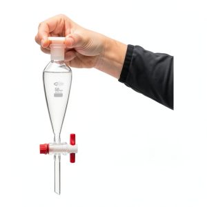 United Scientific SF149-50 Glass Conical Seperatory Funnel with PTFE Stopcock and Plastic Stopper, 50ml Capacity (Pack of 2)-0