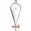 Separating Funnel 500ml QWORK with 24/29 Joints and PTFE Plug-0
