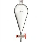 Separating Funnel 500ml QWORK with 24/29 Joints and PTFE Plug-0