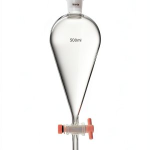 Separating Funnel 500ml QWORK with 24/29 Joints and PTFE Plug-0