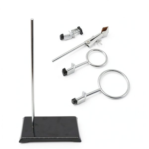 FSLAB Borosilicate Glass 1000ML Heavy Wall Conical Separatory Funnel with 24/40 Joints and PTFE Stopcock + Laboratory Distillation Support Rack for Titration Extraction Lab,Food,pear - 1L-1