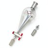 Glass Pyriform Separatory Funnel 500ml 24/40 PTFE Stopcock Deschem-3