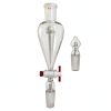 125ml,24/40,Lab Pyriform Separatory Funnel,PTFE Stopcock,Ground Joints-3