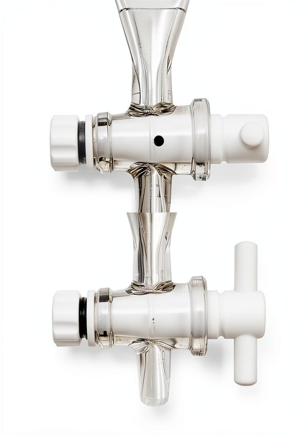 Separating Funnel 500ml QWORK with 24/29 Joints and PTFE Plug-4