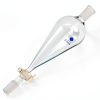 Glass Pyriform Separatory Funnel 500ml 24/40 PTFE Stopcock Deschem-8
