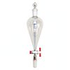 Glass Pyriform Separatory Funnel 500ml 24/40 PTFE Stopcock Deschem-4