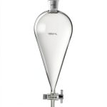 QWORK 1000ml Separating Funnel with 24/29 Joints and Stopcock-0