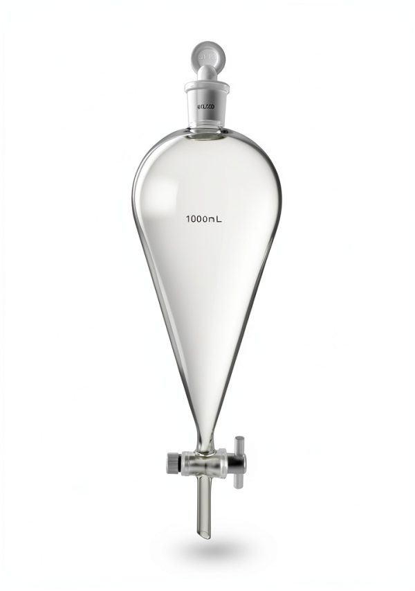 QWORK 1000ml Separating Funnel with 24/29 Joints and Stopcock-0