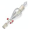 125ml,24/40,Lab Pyriform Separatory Funnel,PTFE Stopcock,Ground Joints-4