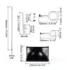 FSLAB Borosilicate Glass 1000ML Heavy Wall Conical Separatory Funnel with 24/40 Joints and PTFE Stopcock + Laboratory Distillation Support Rack for Titration Extraction Lab,Food,pear - 1L-2